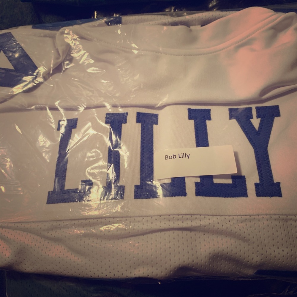 Bob lilly hall of fame signed jersey with jsa cert
